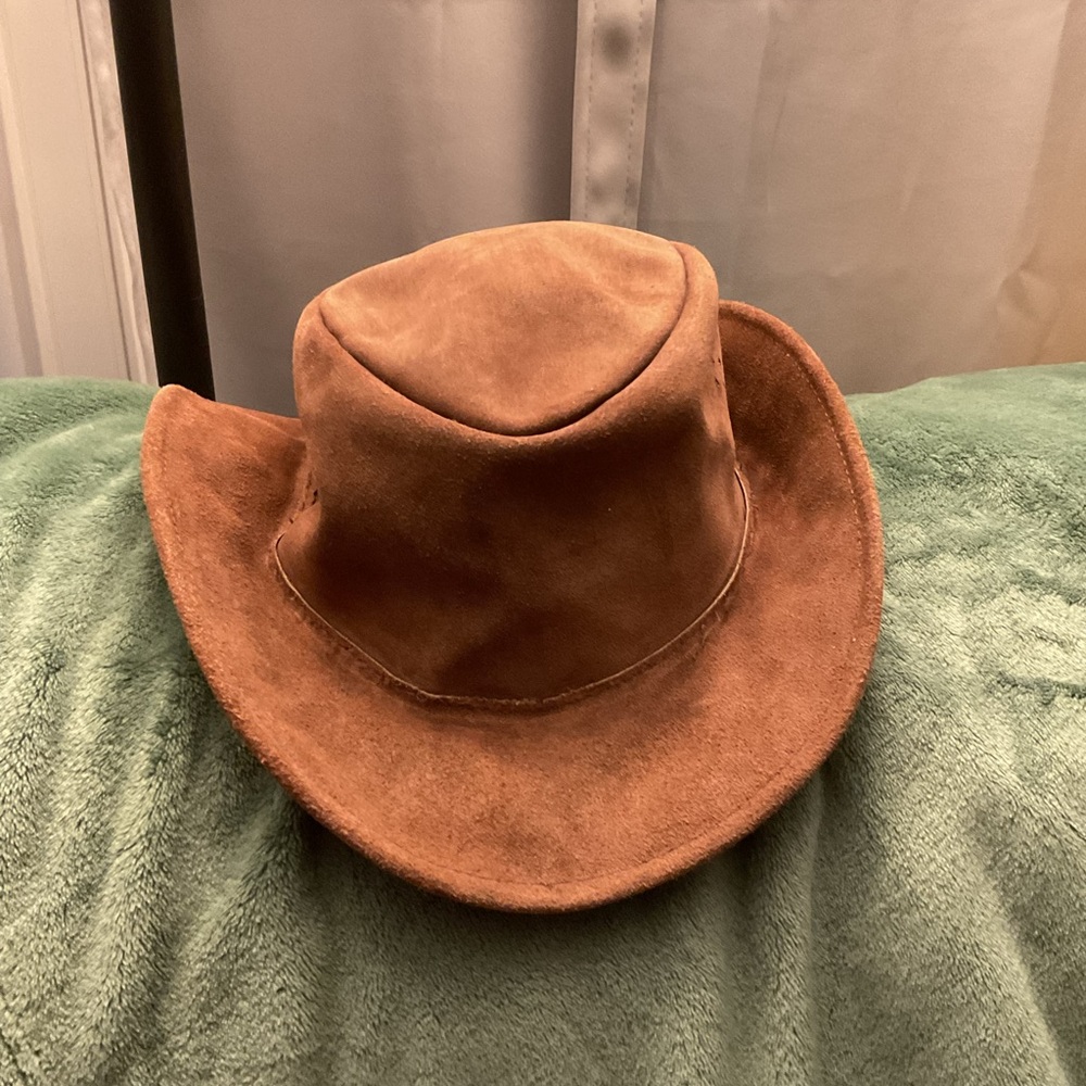 Brown Suede Australian Hat